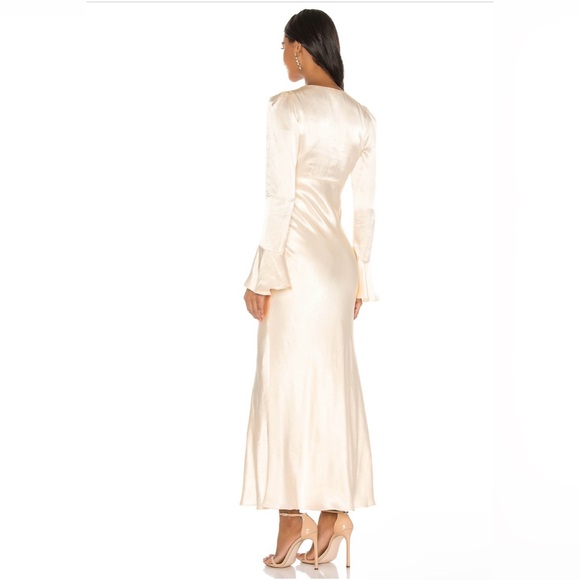 Shona Joy La Lune Midi Dress in Cream - Picture 2 of 2